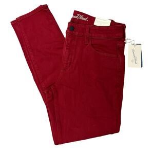 Universal Thread Women's Red High-Rise Skinny Jeans - Size 0-25R - NWT